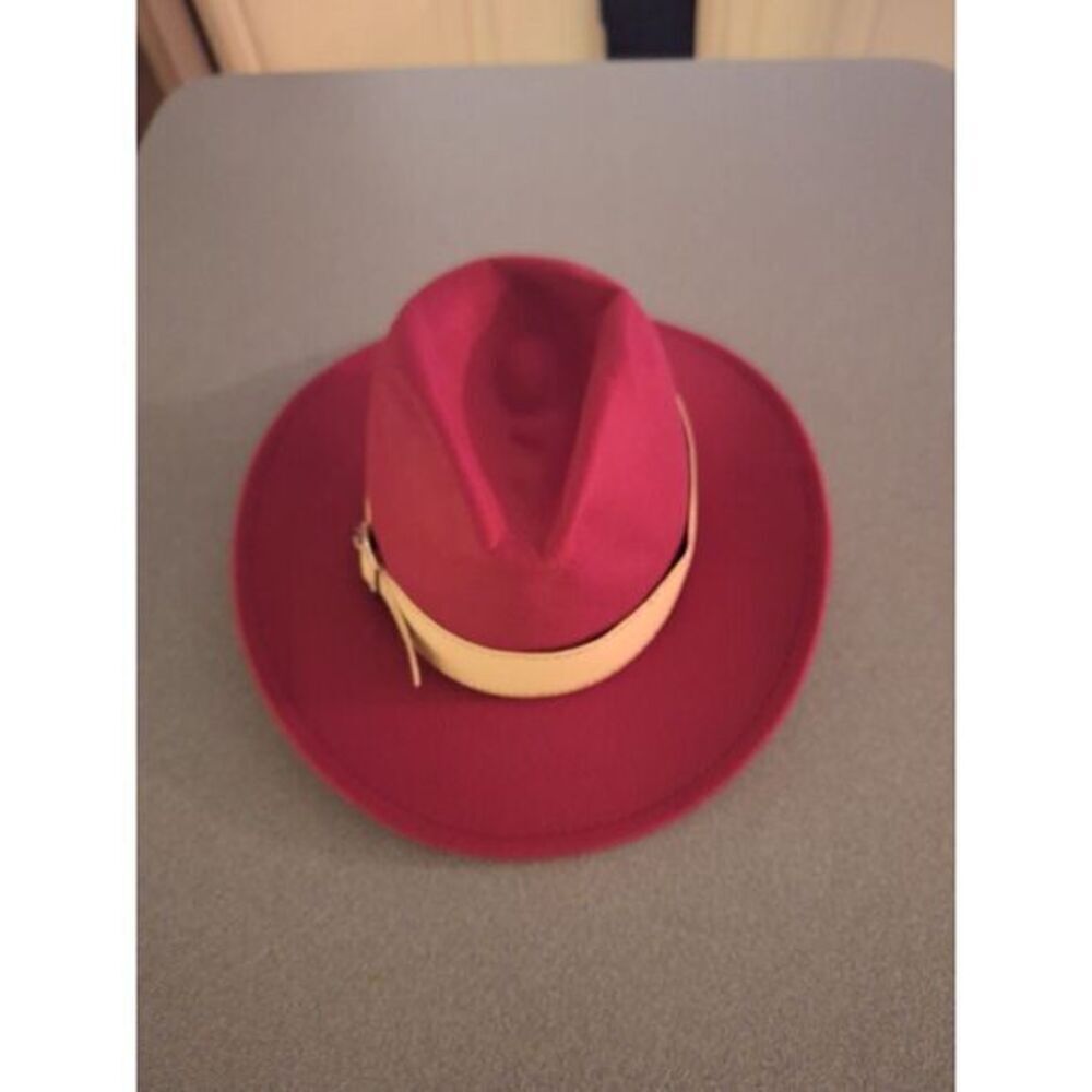 Trendy Rope Strap Fedora Hat – Classic British Style Wide Brim Sun Hat Unisex Fa